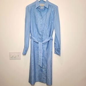 Miss Magnin at I.Magnin Silk Button Down Dress